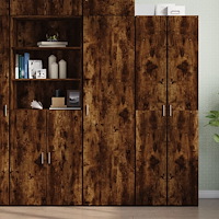 vidaXL Högskåp rökfärgad ek 50x42,5x185 cm konstruerat trä