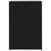 vidaXL Skjul för sopkärl för 3 platser svart 207x79x117 cm stål