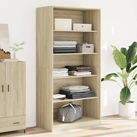 vidaXL Garderob sonoma-ek 100x50x200 cm konstruerat trä