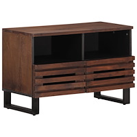 vidaXL Tv-bänk brun 70x34x46 cm massivt mangoträ