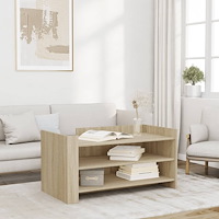 vidaXL Soffbord sonoma-ek 100x50x50 cm konstruerat trä