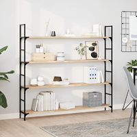 vidaXL Svävande hylla 120x20x2 cm obehandlat massivt akaciaträ