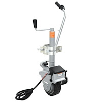 vidaXL Motoriserat stödhjul aluminium 12 V 350 W