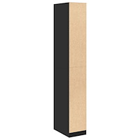 vidaXL Garderob svart 30x50x200 cm konstruerat trä