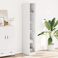 vidaXL Garderob vit 30x50x200 cm konstruerat trä