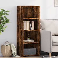 vidaXL Högskåp rökfärgad ek 45x41x124 cm konstruerat trä