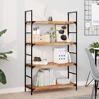 vidaXL Svävande hyllor 2 st 80x30x4 cm behandlat massivt akaciaträ