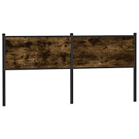 vidaXL Ersättningsgavel rökfärgad ek 160 cm konstruerat trä och stål