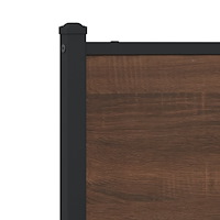 vidaXL Sänggavel brun ek 100 cm konstruerat trä och stål