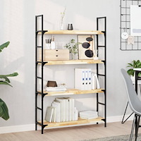 vidaXL Svävande hylla 100x20x4 cm obehandlat massivt akaciaträ