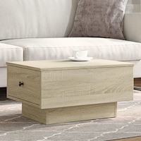 vidaXL Soffbord sonoma-ek 60x45x31 cm konstruerat trä