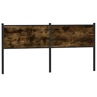 vidaXL Ersättningsgavel rökfärgad ek 180 cm konstruerat trä och stål