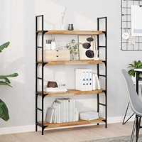 vidaXL Svävande hyllor 4 st 80x20x4 cm behandlat massivt akaciaträ