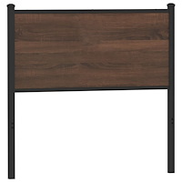 vidaXL Ersättningsgavel brun ek 80 cm konstruerat trä och stål