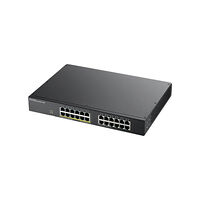 ZyXEL Communications Zyxel GS1900-24EP hanterad L2 Gigabit Ethernet (10/100/1000) Strömförsörjning via Ethernet (PoE) stöd Svart