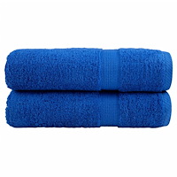 vidaXL Premium badhanddukar SOLUND 2st blå 100x150cm 600gsm