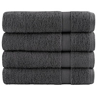 vidaXL Premium badhanddukar SOLUND 4st antracit 100x150cm 600gsm
