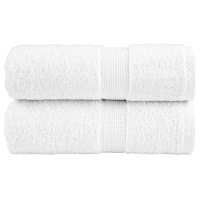 vidaXL Premium gästhanddukar SOLUND 2 st vit 30x50cm 600gsm