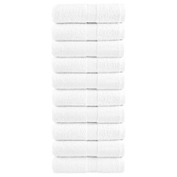 vidaXL Premium gästhanddukar SOLUND 10 st vit 30x50cm 600gsm