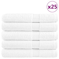 vidaXL Premium handdukar SOLUND 25 st vit 100x200cm 600gsm