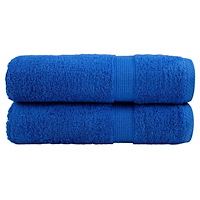 vidaXL Premium badhanddukar SOLUND 2st blå 70x140cm 600gsm