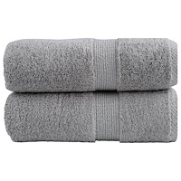 vidaXL Premium gästhanddukar SOLUND 2 st grå 30x50cm 600gsm