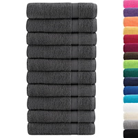 vidaXL Premium handdukar SOLUND 50 st antracit 50x100cm 600gsm