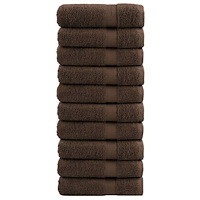 vidaXL Premium handdukar SOLUND 10st brun 50x100cm 600gsm