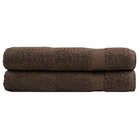 vidaXL Premium bastuhanddukar SOLUND 2st brun 80x200cm 600gsm