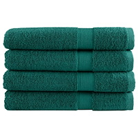 vidaXL Premium bastuhanddukar SOLUND 4 st grön 80x200 cm 600 gsm