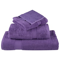 vidaXL Premium gästhanddukar SOLUND 4 st lila 30x50 cm 600 gsm