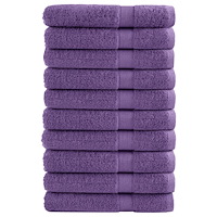 vidaXL Premium bastuhanddukar SOLUND 10 st lila 80x200 cm 600 gsm