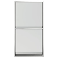 vidaXL Duschnisch borstad silver 32x62x9 cm rostfritt stål