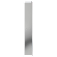 vidaXL Duschnisch borstad silver 32x62x9 cm rostfritt stål