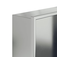 vidaXL Duschnisch borstad silver 32x62x9 cm rostfritt stål