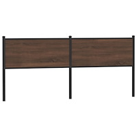 vidaXL Ersättningsgavel brun ek 200 cm konstruerat trä och stål