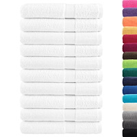 vidaXL Premium handdukar SOLUND 10 st vit 100x200cm 600gsm