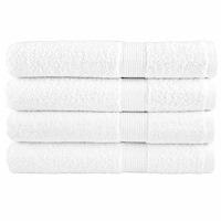 vidaXL Premium bastuhanddukar SOLUND 4 st vit 80x200cm 600gsm