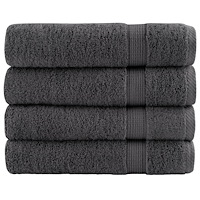 vidaXL Premium badhanddukar SOLUND 4 st antracit 70x140cm 600gsm