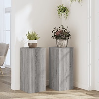 vidaXL Växtställ 2 st grå sonoma 30x30x70 cm konstruerat trä