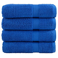vidaXL Premium badhanddukar SOLUND 4 st blå 70x140cm 600gsm