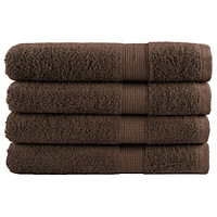 vidaXL Premium handdukar SOLUND 4st brun 100x200cm 600gsm