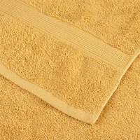 vidaXL Premium bastuhanddukar SOLUND 10 st guld 80x200cm 600gsm