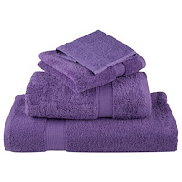 vidaXL Premium gästhanddukar SOLUND 4 st lila 30x30 cm 600 gsm
