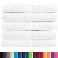 vidaXL Premium bastuhanddukar SOLUND 25st vit 80x200cm 600gsm