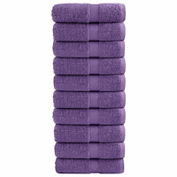 vidaXL Premium gästhanddukar SOLUND 10 st lila 30x50 cm 600 gsm