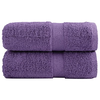 vidaXL Premium gästhanddukar SOLUND 2 st lila 30x50 cm 600 gsm