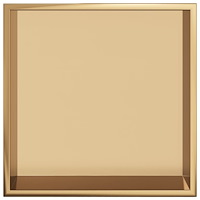 vidaXL Duschnisch borstad guld 32x32x9 cm rostfritt stål