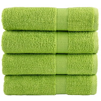 vidaXL Premium handdukar SOLUND 4 st äppelgrön 50x100 cm 600 gsm