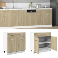 vidaXL Underskåp med låda “Lyon” sonoma-ek 80x46x81,5 cm